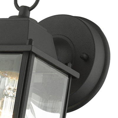 1 Light Textured Black Outdoor Wall Lantern Exterior Livex