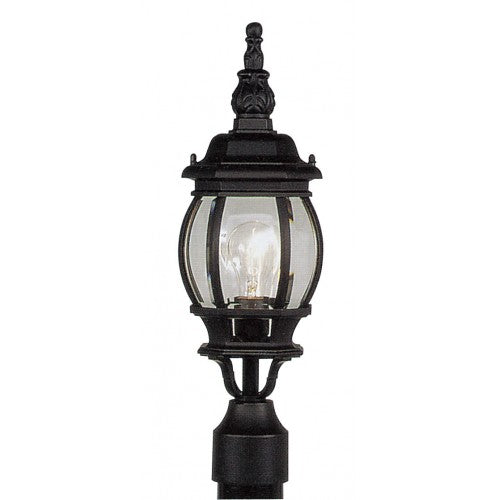 1 Light Textured Black Outdoor Post Top Lantern Exterior Livex