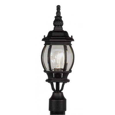 1 Light Textured Black Outdoor Post Top Lantern Exterior Livex