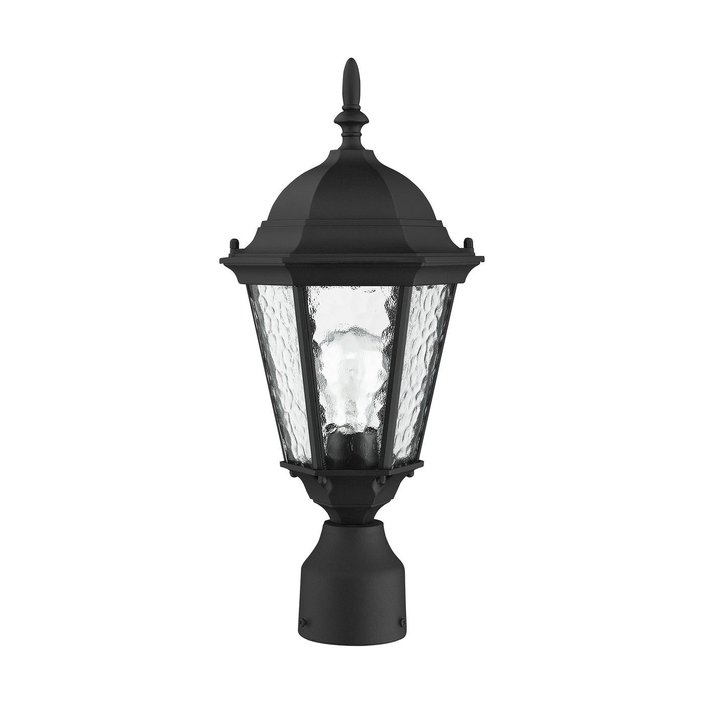 1 Light Textured Black Outdoor Post Top Lantern Exterior Livex
