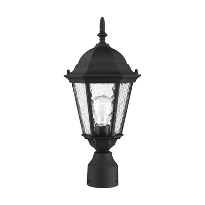 1 Light Textured Black Outdoor Post Top Lantern Exterior Livex