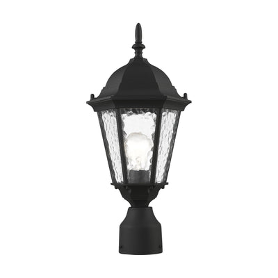 1 Light Textured Black Outdoor Post Top Lantern Exterior Livex