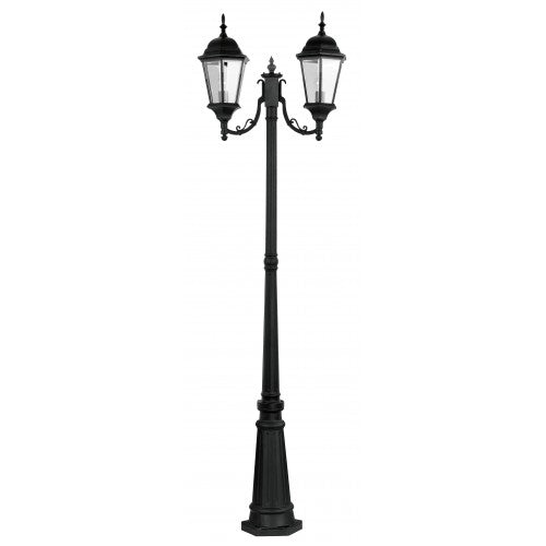 2 Light Textured Black Outdoor Post Light Post Livex