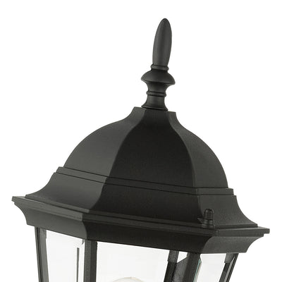 1 Light Textured Black Outdoor Wall Lantern Exterior Livex