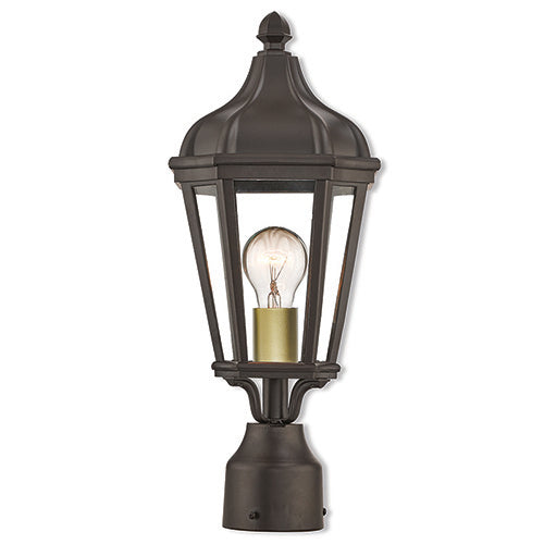 1 Light Bronze Outdoor Post Top Lantern Exterior Livex