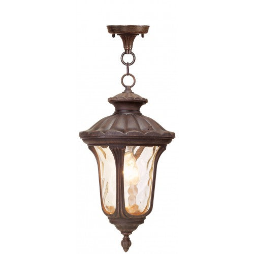 1 Light Imperial Bronze Pendant Lantern Exterior Livex