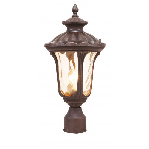 1 Light Imperial Bronze Outdoor Post Top Lantern Post Livex