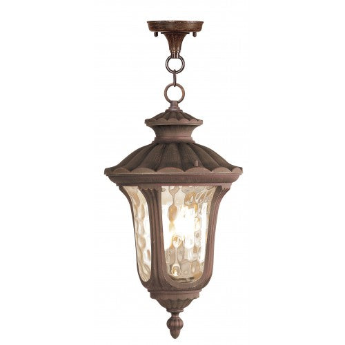 3 Light Imperial Bronze Pendant Lantern Exterior Livex