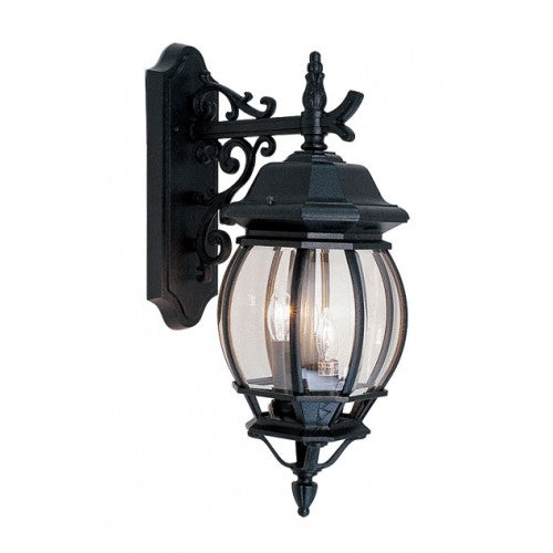 3 Light Textured Black Outdoor Wall Lantern Exterior Livex