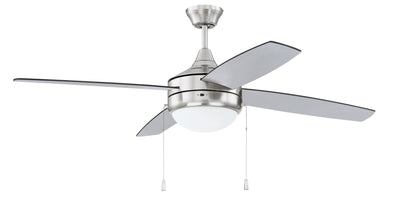 52" Phaze Energy Star 4 in Brushed Polished Nickel w/ Brushed Nickel/Greywood Blades Ceiling Fan CRAFTMADE