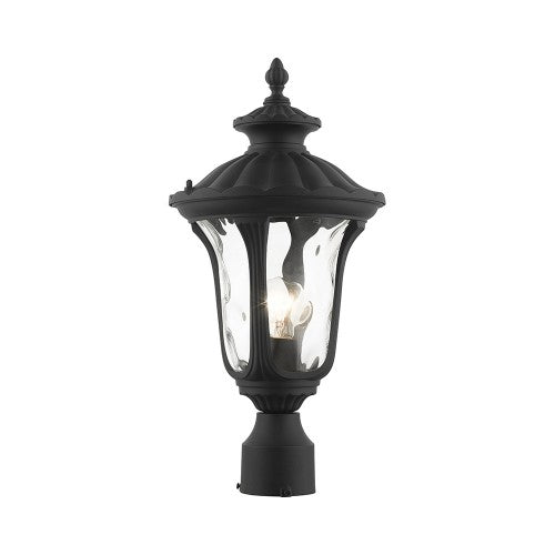 1 Light Textured Black Outdoor Post Top Lantern Exterior Livex