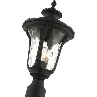 1 Light Textured Black Outdoor Post Top Lantern Exterior Livex