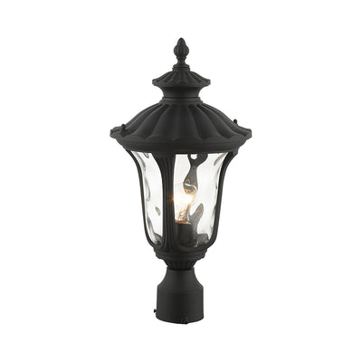1 Light Textured Black Outdoor Post Top Lantern Exterior Livex