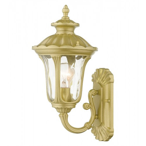 1 Light Soft Gold Outdoor Small Wall Lantern Exterior Livex