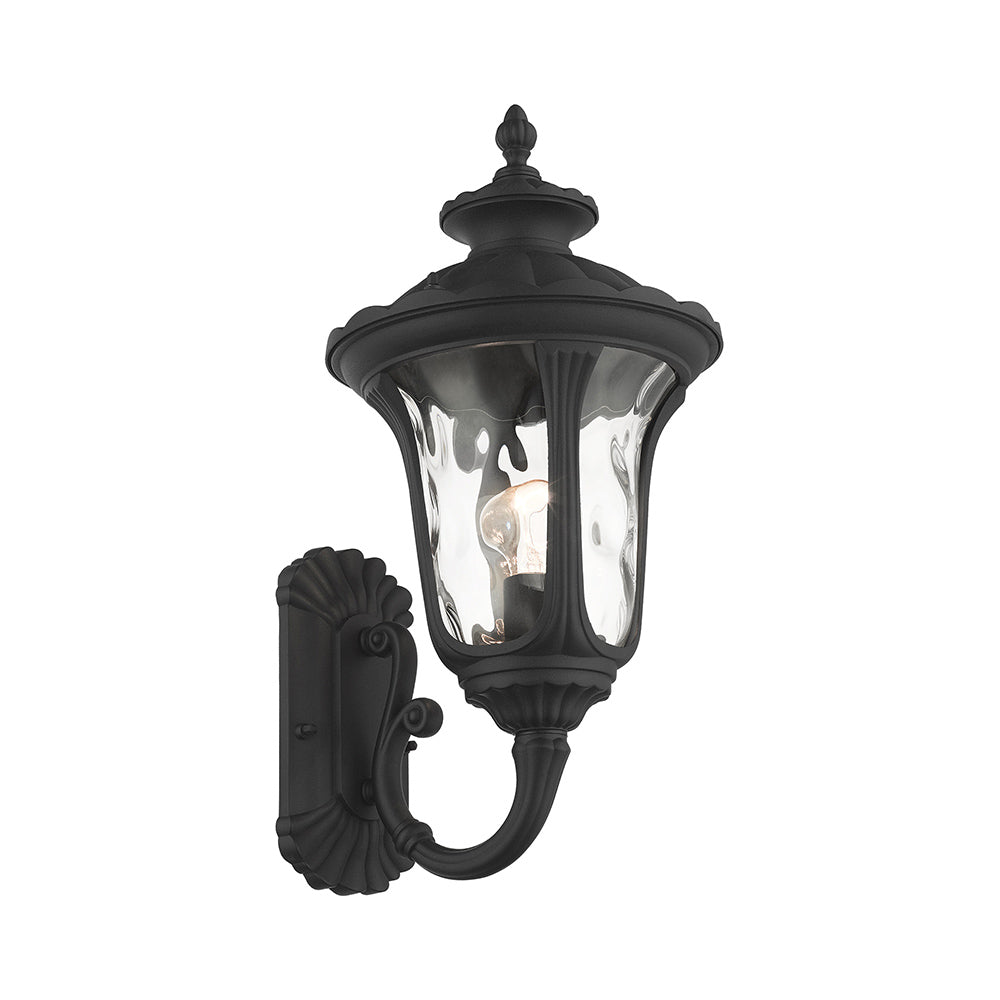 1 Light Textured Black Outdoor Wall Lantern Exterior Livex