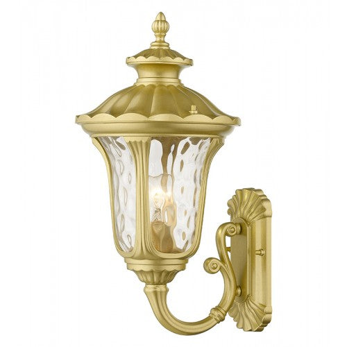 1 Light Soft Gold Outdoor Medium Wall Lantern Exterior Livex