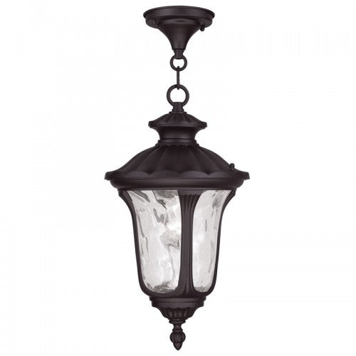 1 Light Bronze Pendant Lantern Exterior Livex