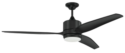 60" Mobi Indoor/Outdoor (Wet) in Flat Black w/ Flat Black Blades Ceiling Fan CRAFTMADE