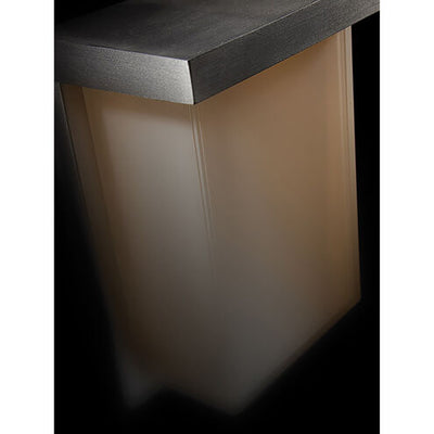 Ledge Outdoor Wall Light in 2700K 8in LED 8 inch Brushed Aluminum Exterior Modern Forms