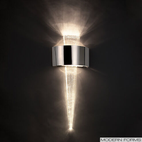 Palladian ADA Wall Sconce Wall Light in 10in LED 3 inch Polished Nickel Wall Sconce Modern Forms