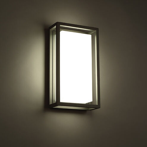 Framed LED 8 inch Bronze Outdoor Wall Light in 14in. Exterior Modern Forms