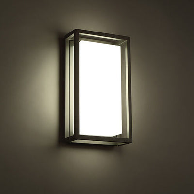 Framed LED 8 inch Bronze Outdoor Wall Light in 14in. Exterior Modern Forms