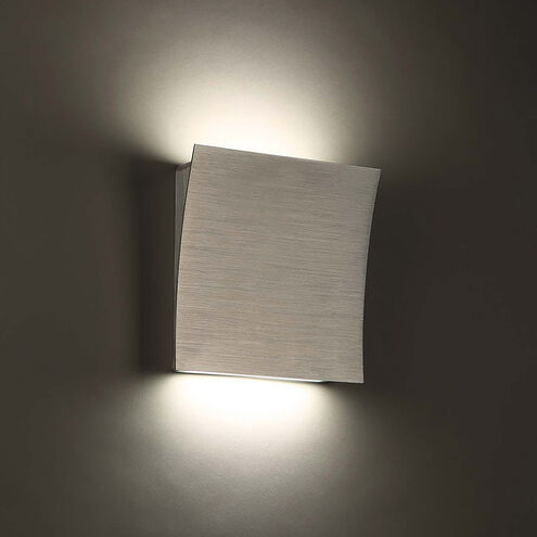 Slide ADA Wall Sconce Wall Light in 2700K LED 4 inch Brushed Aluminum Wall Sconce Modern Forms