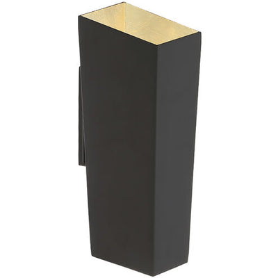 Dink ADA Wall Sconce Wall Light LED 4 inch Black Gold Leaf Wall Sconce Modern Forms