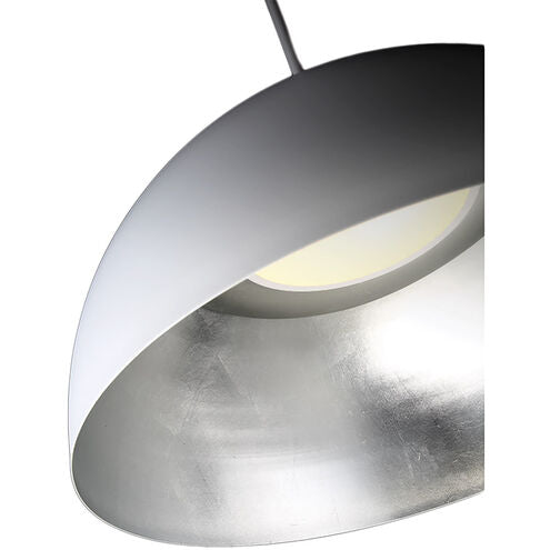 Yolo LED 20 inch White Silver Leaf Pendant Ceiling Light Pendant Modern Forms