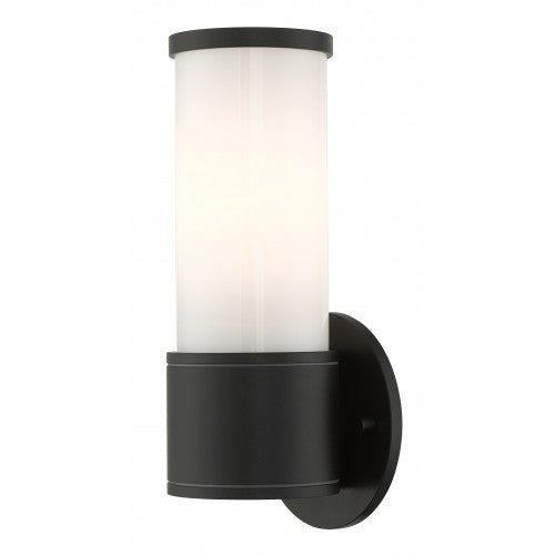 1 Light Textured Black Outdoor ADA Wall Lantern Exterior Livex