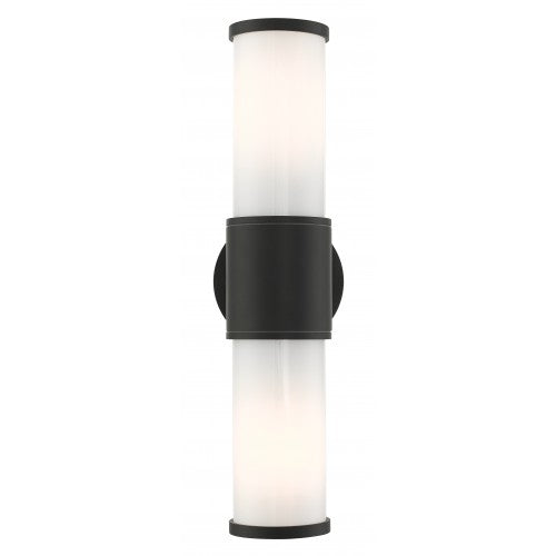 2 Light Textured Black Outdoor ADA Wall Lantern Exterior Livex