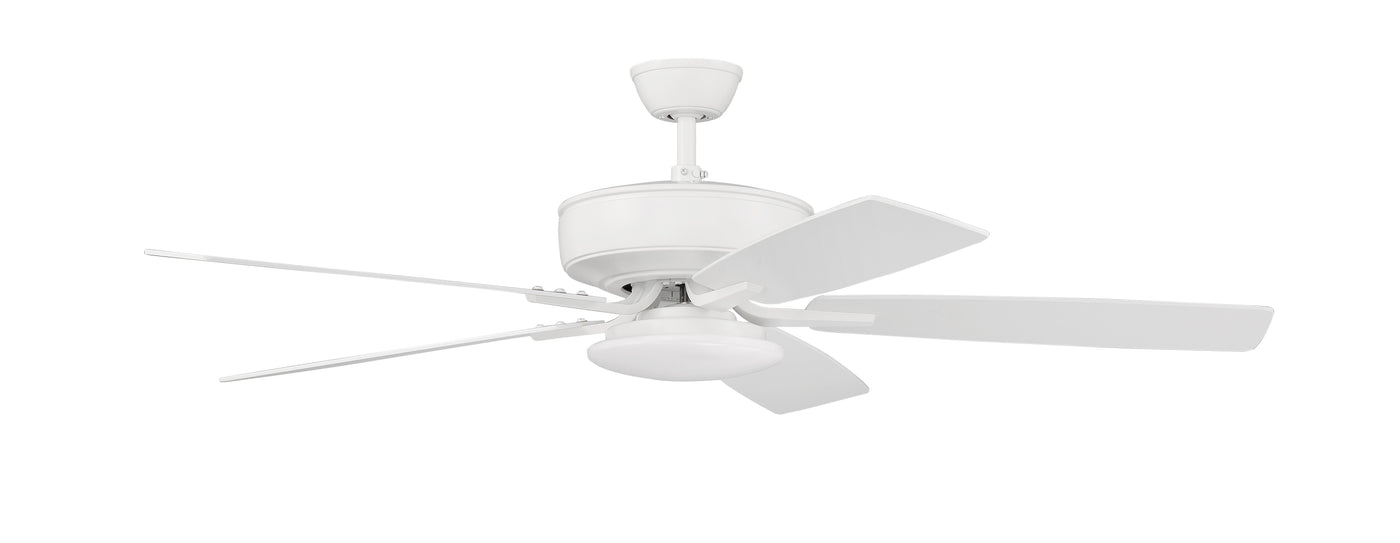 52" Pro Plus 112 in White w/ White/Washed Oak Blades Ceiling Fan CRAFTMADE