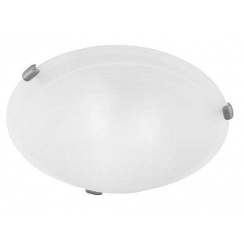 2 Light Brushed Nickel Ceiling Mount