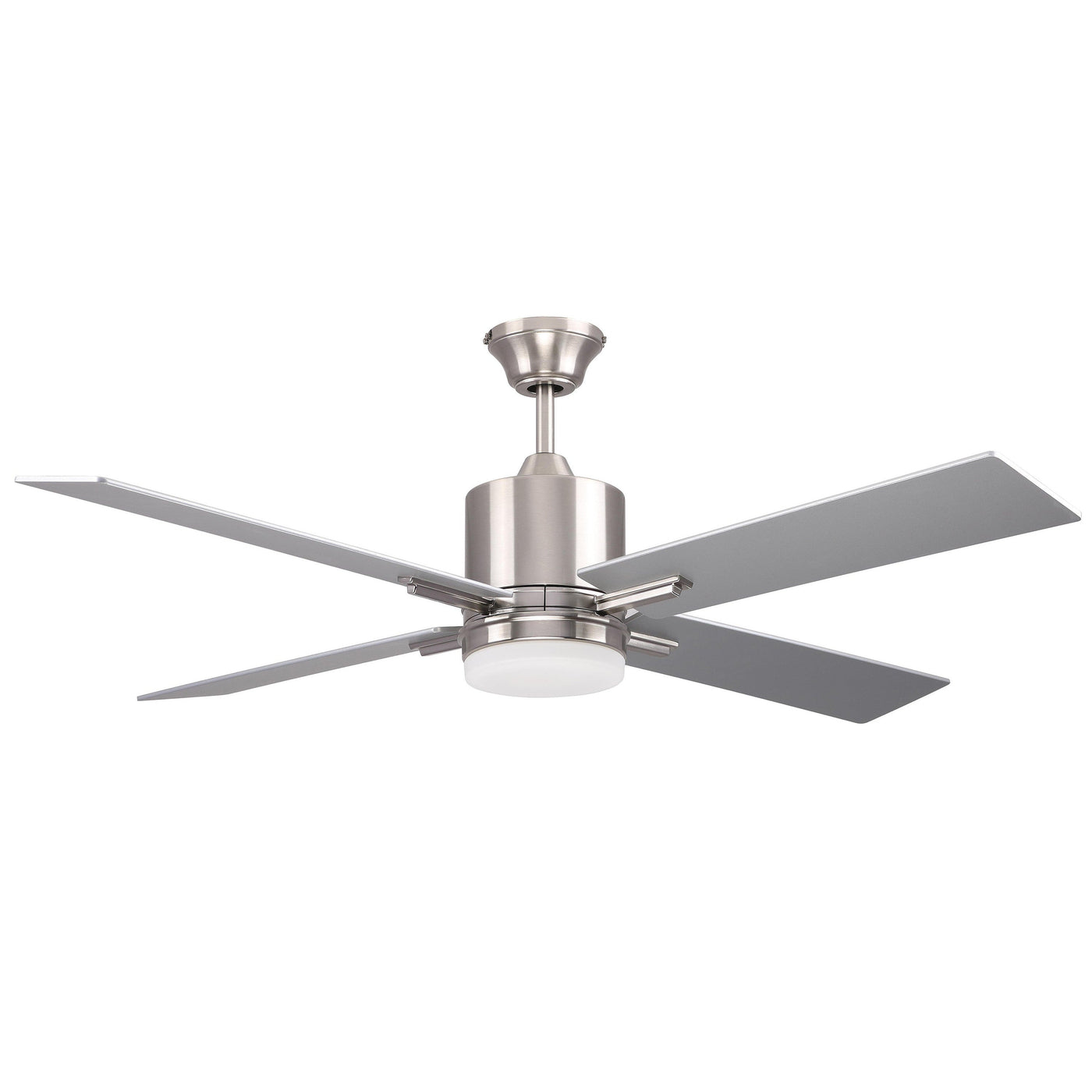 52" Teana in Brushed Polished Nickel w/ Brushed Nickel/Walnut Blades Ceiling Fan CRAFTMADE