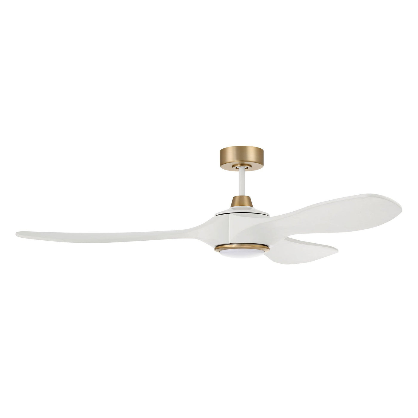 60" Envy in White/Satin Brass w/ White Blades Ceiling Fan CRAFTMADE