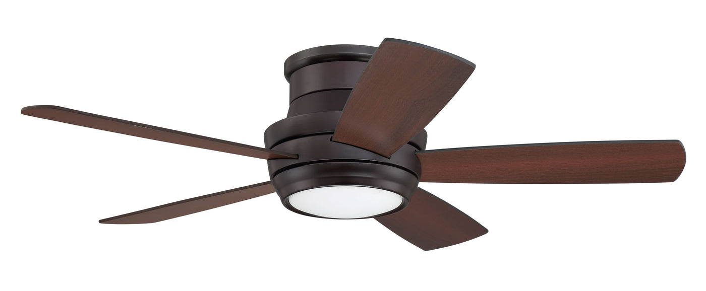 44" Tempo Hugger in Oiled Bronze w/ Oiled Bronze/Walnut Blades Ceiling Fan CRAFTMADE