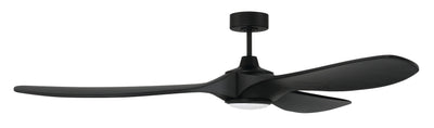 72" Envy in Flat Black  w/ Flat Black Blades Ceiling Fan CRAFTMADE