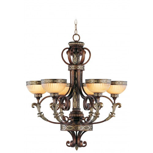 6 Light Palacial Bronze Chandelier Chandelier Livex