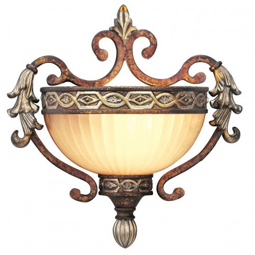 1 Light Palacial Bronze Wall Sconce Wall Sconce Livex