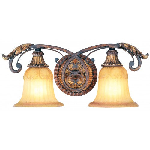 2 Light Verona Bronze Bath Wall Sconce Livex