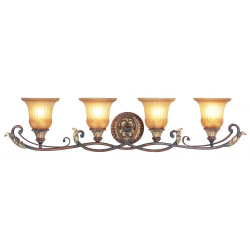 4 Light Verona Bronze Bath Wall Sconce Livex