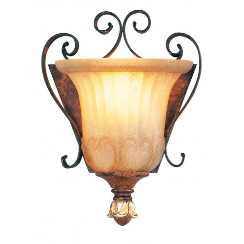 1 Light Verona Bronze Wall Sconce Wall Sconce Livex