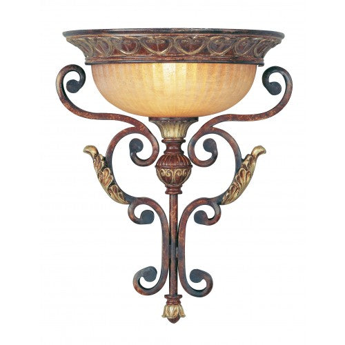 1 Light Verona Bronze Wall Sconce Wall Sconce Livex