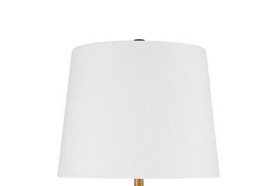 ##Antique Hardware## 1 Light Metal Tri-Pod Base Table Lamp in Painted Black/Gold (2 Pack)