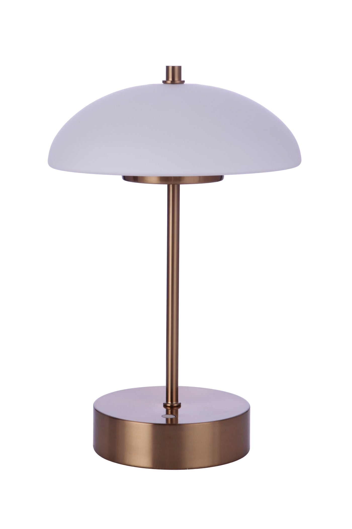 Indoor/Outdoor Rechargeable Dimmable LED Portable Lamp in Satin Brass Rechargeable Lamp Craftmade