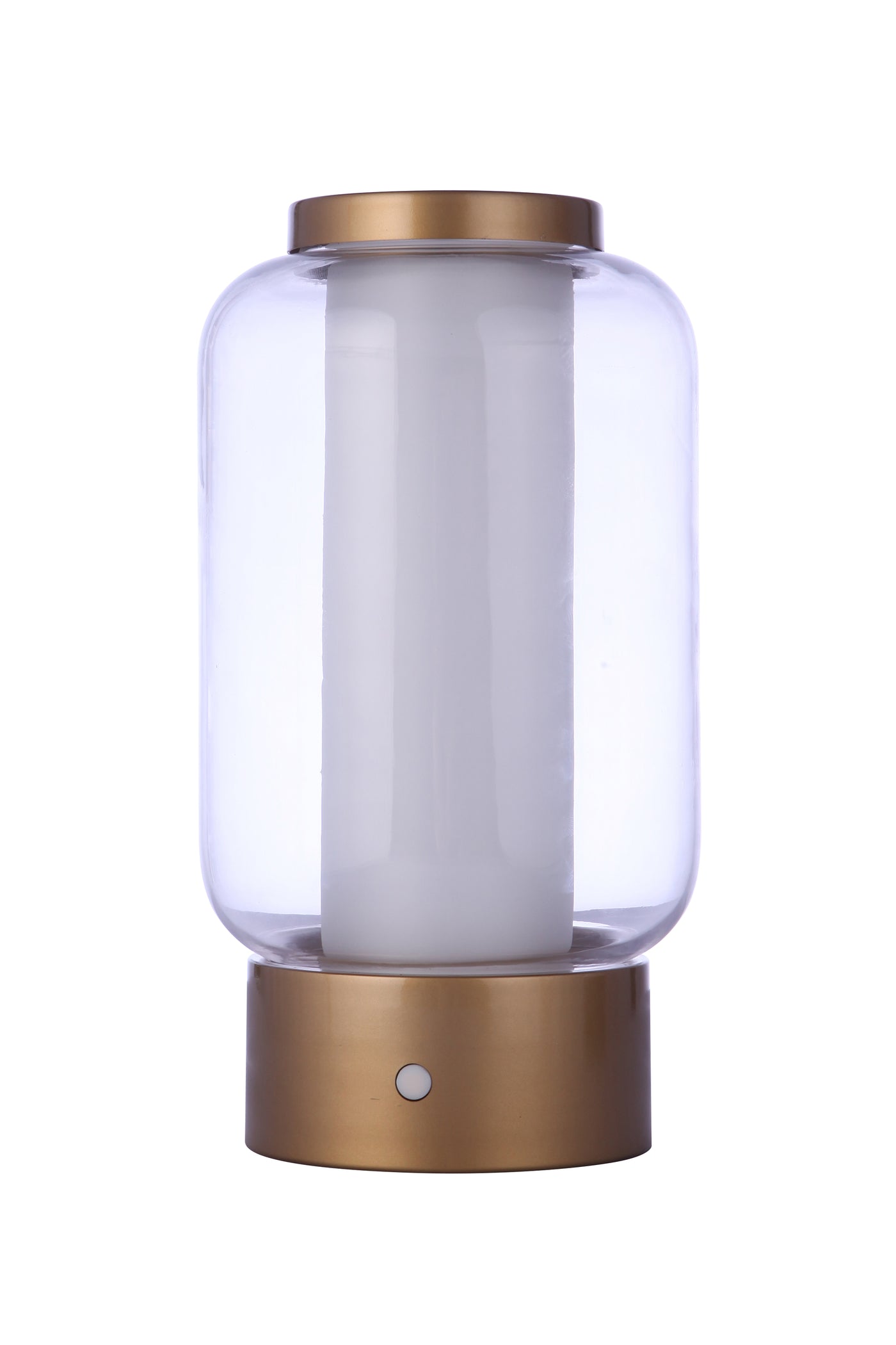 Outdoor Rechargeable Dimmable LED Portable Lamp w/ USB port in Satin Brass Rechargeable Lamp Craftmade