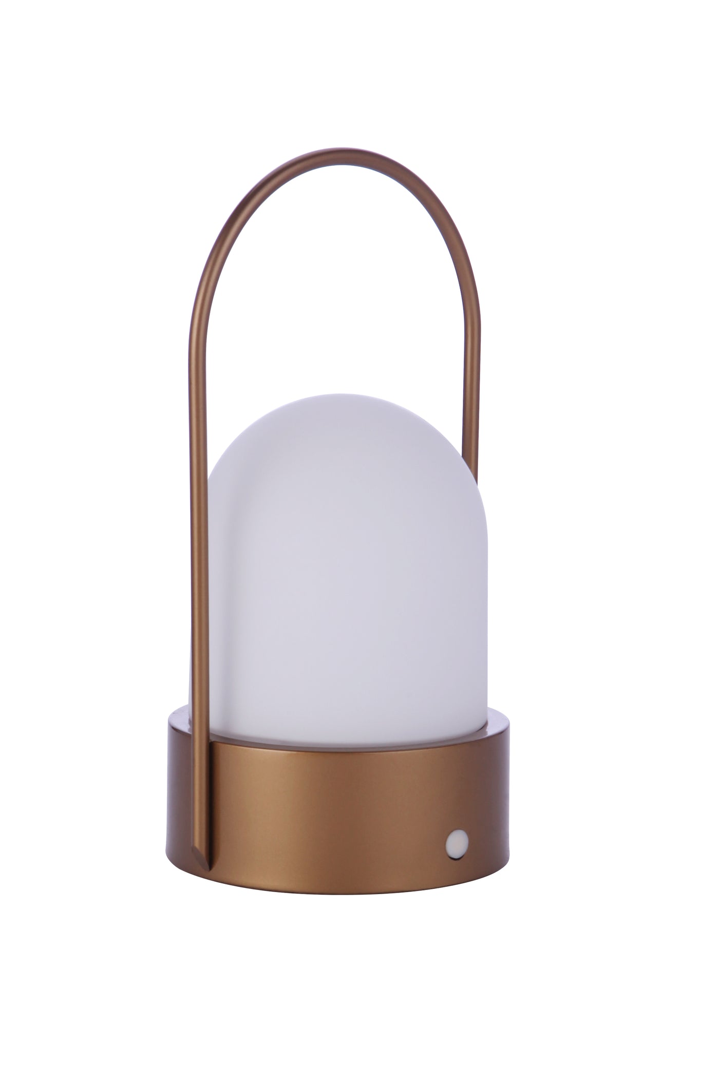 Outdoor Rechargeable Dimmable LED Portable Lamp in Satin Brass (Dome Shade) Rechargeable Lamp Craftmade