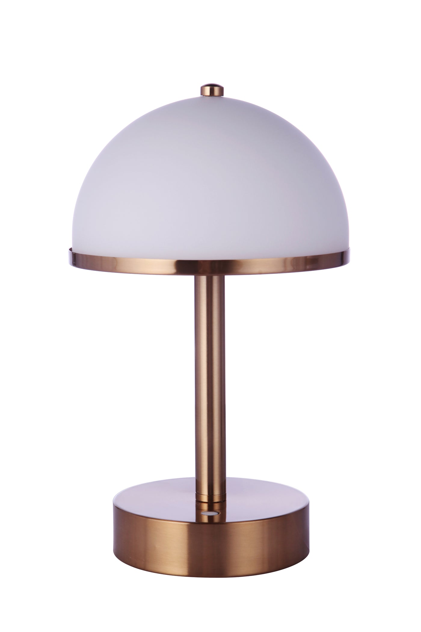 Indoor Rechargeable Dimmable LED Portable Lamp in Satin Brass Rechargeable Lamp Craftmade