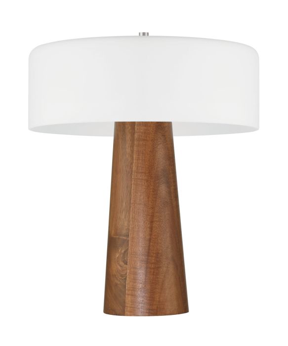 1 Light LED Table Lamp in Walnut