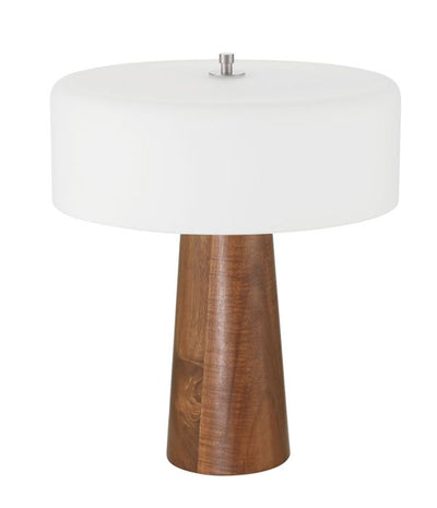 1 Light LED Table Lamp in Walnut